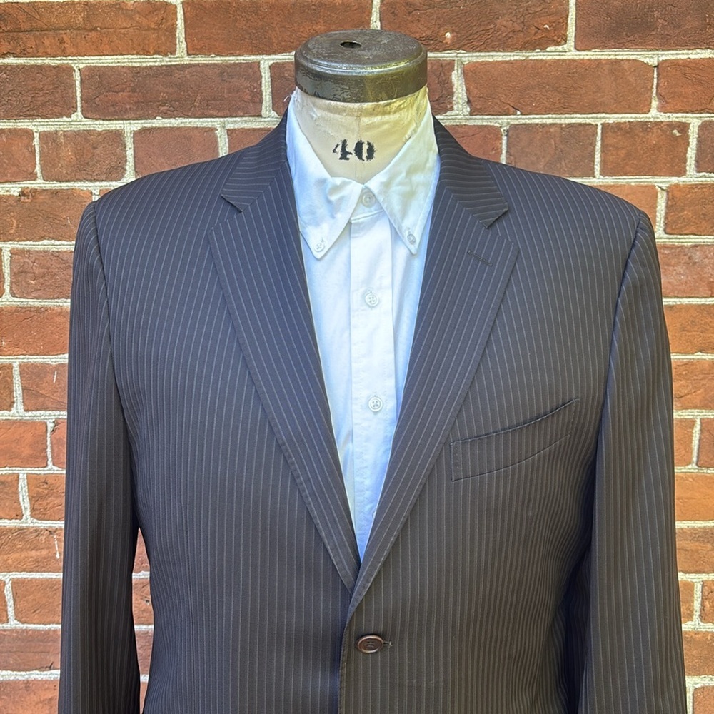 Canali Dark Gray Pinstripe Blazer - Picture 2 of 8